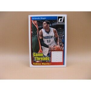 2014-15 Donruss Game Threads Tobias Harris Game Worn Jersey Card Orlando Magic